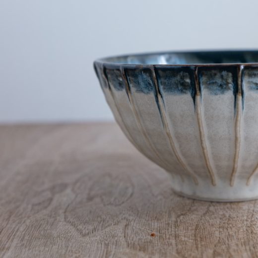 【WEB限定】ルチール錆流し 縞一珍5寸丼 -器市-