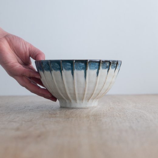 【WEB限定】ルチール錆流し 縞一珍5寸丼 -器市-