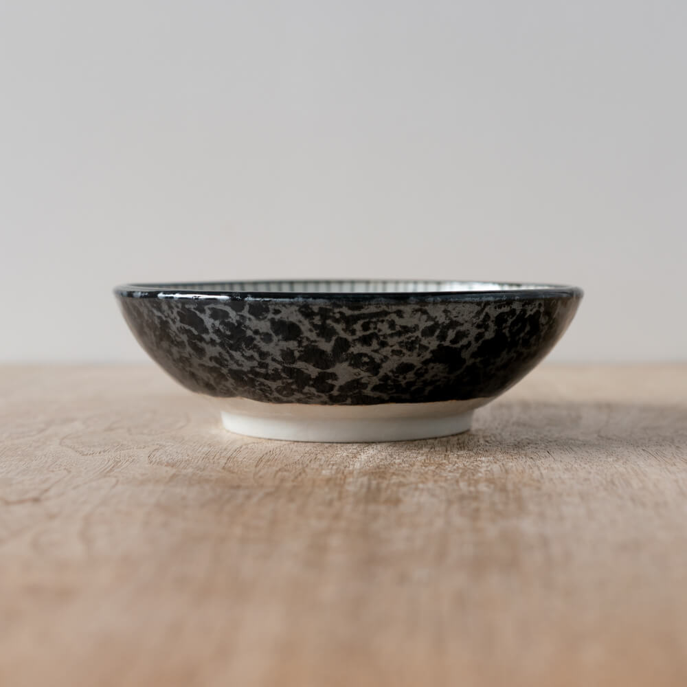 【WEB限定】黒真珠十草 手捻り5寸鉢 -器市-