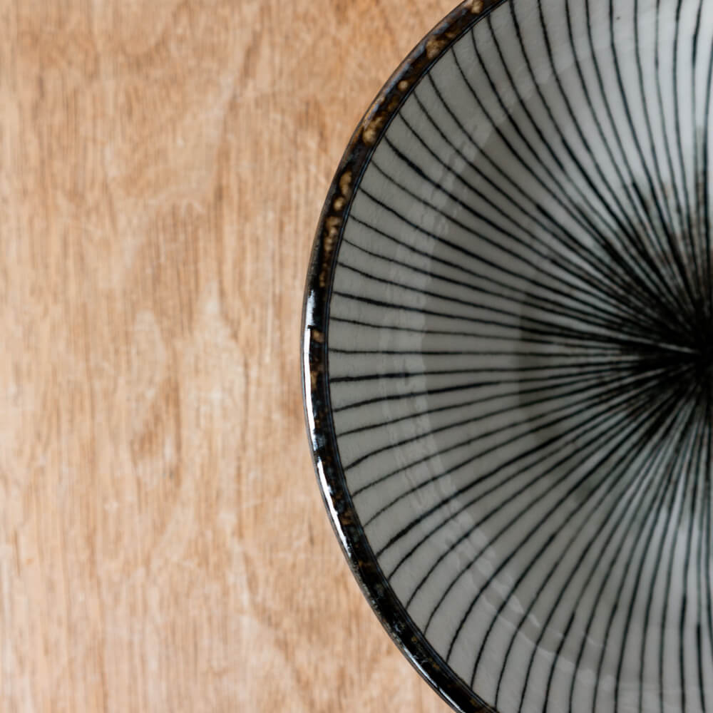 【WEB限定】黒真珠十草 手捻り5寸鉢 -器市-