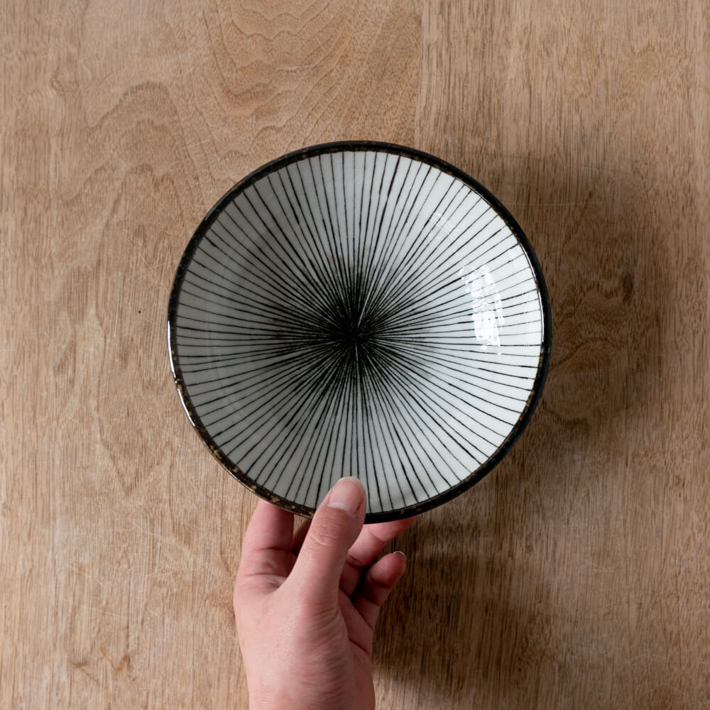 【WEB限定】黒真珠十草 手捻り5寸鉢 -器市-