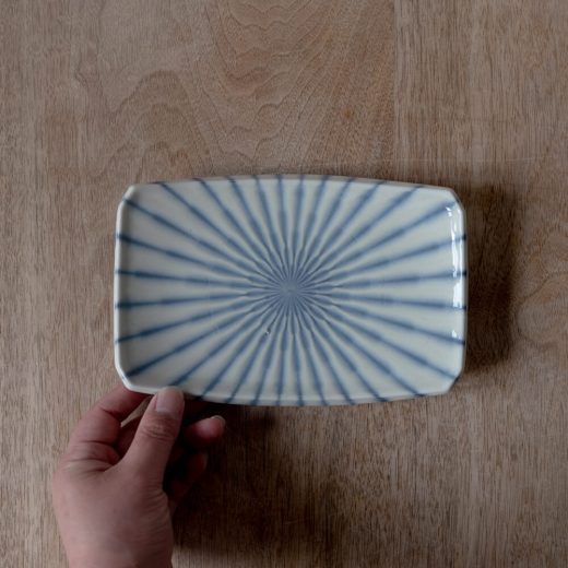 【WEB限定】Focus 白 長角6寸皿 -器市-