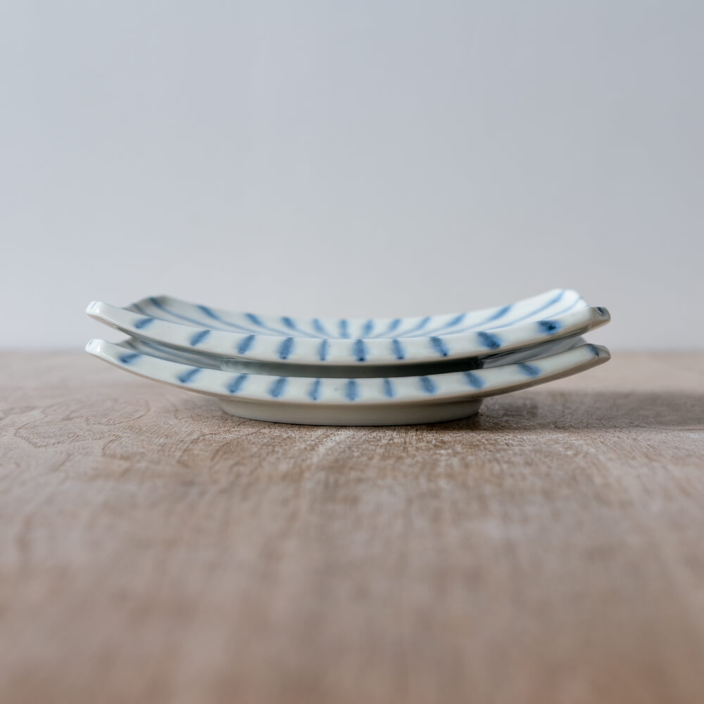 【WEB限定】Focus 白 長角6寸皿 -器市-