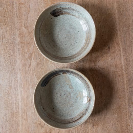 刷毛目 茶 ロクベ6寸ボール -器市-