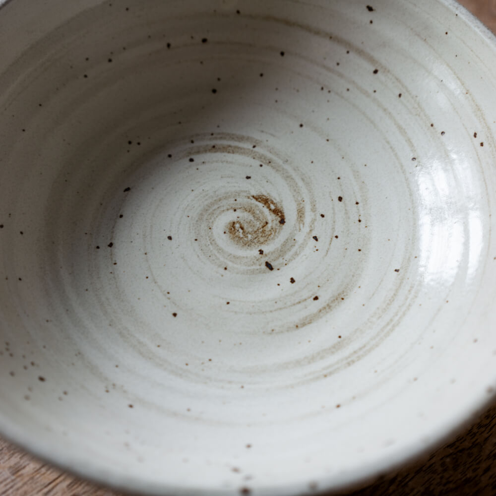 白粉引 ロクベ6寸ボール -器市-