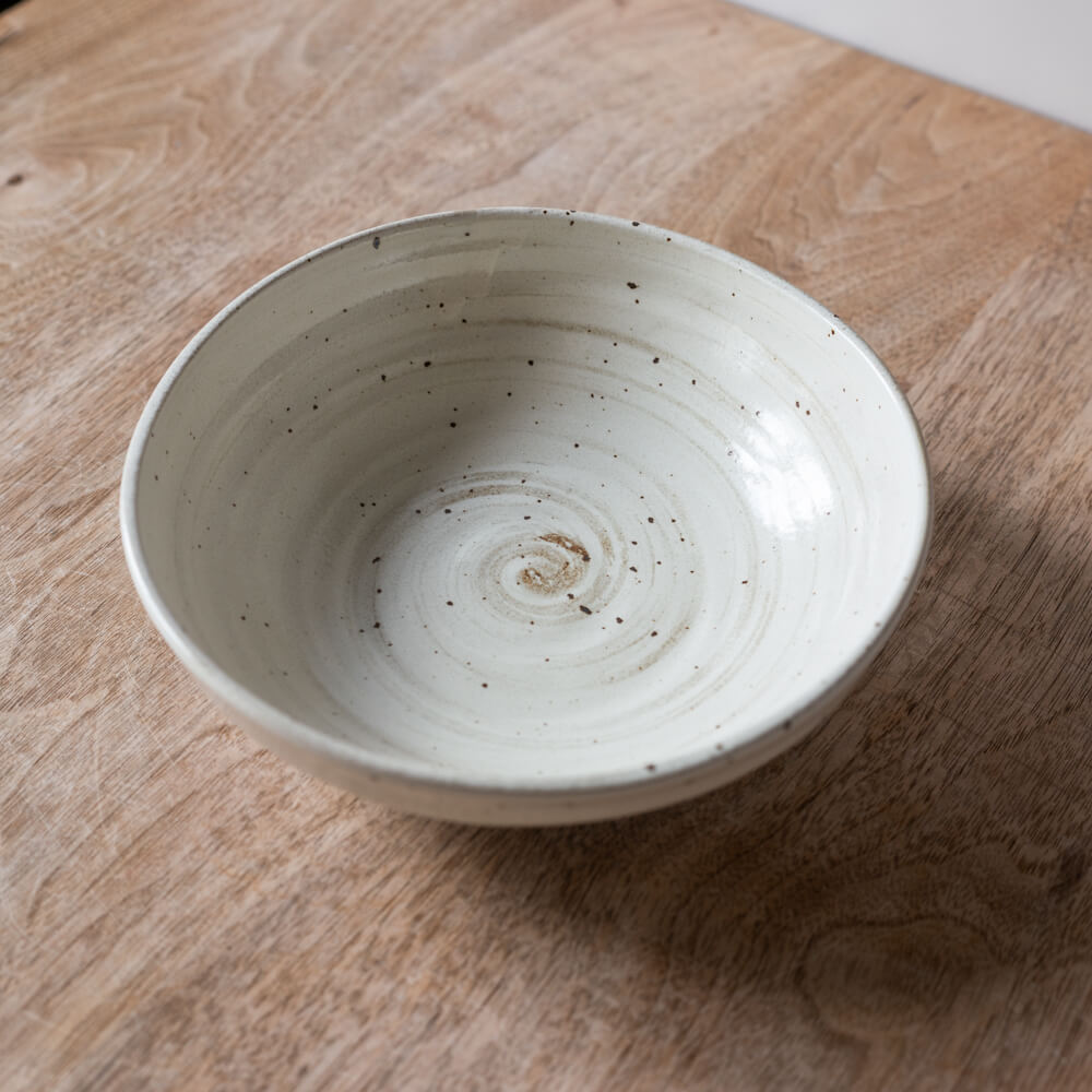 白粉引 ロクベ6寸ボール -器市-