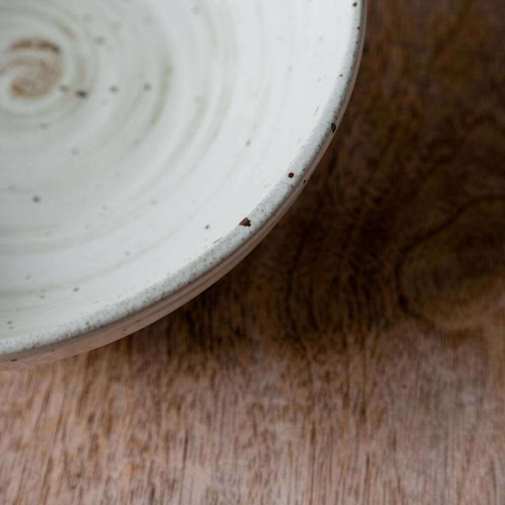 白粉引 ロクベ6寸ボール -器市-