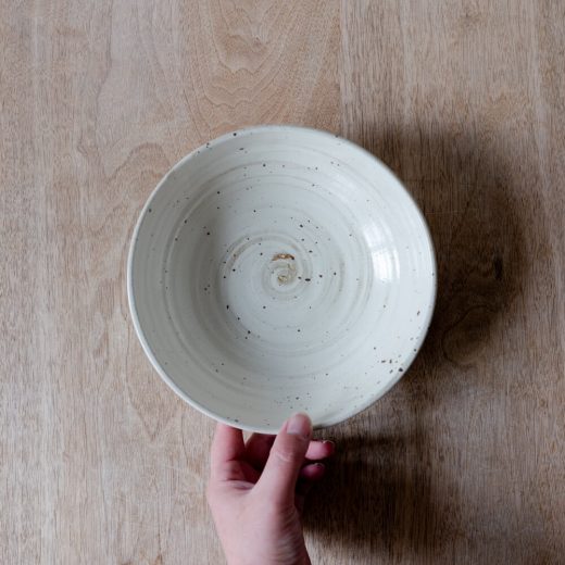 白粉引 ロクベ6寸ボール -器市-