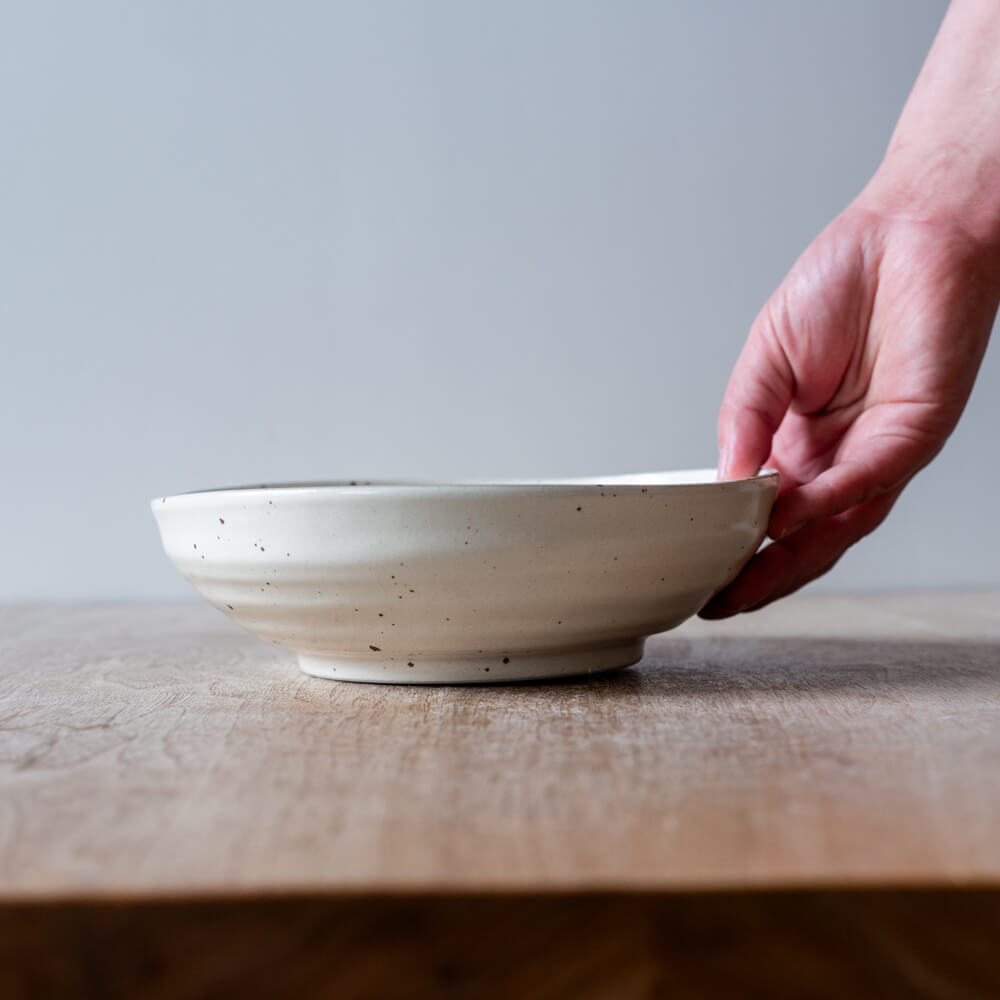 白粉引 ロクベ6寸ボール -器市-