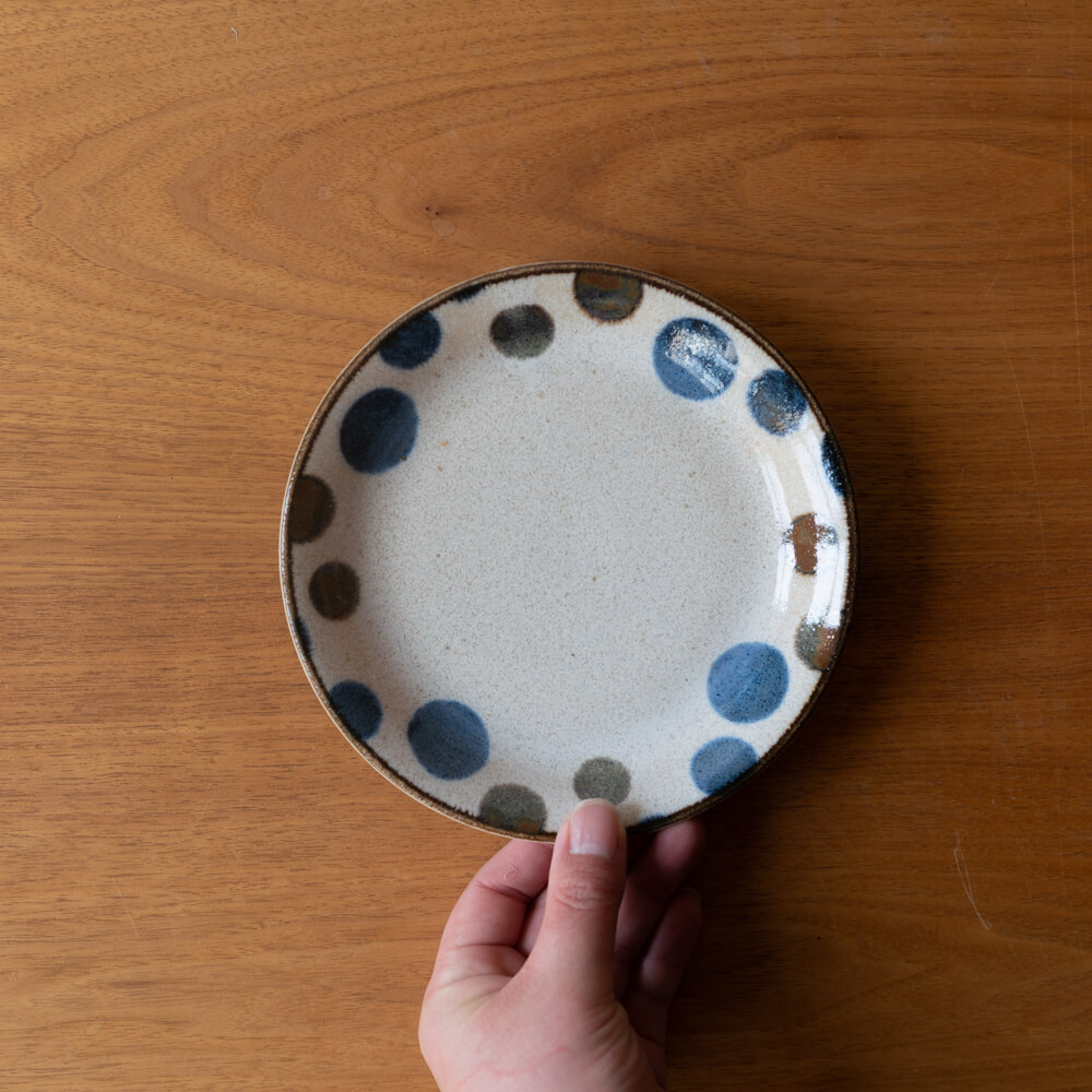 【WEB限定】ぱいかじ5寸皿 星 (ドット) -器市-